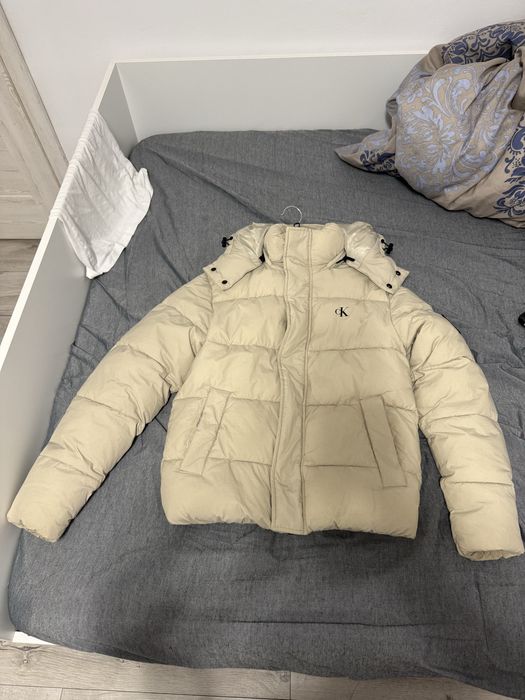 Geaca calvin klein crem marimea xs barbati