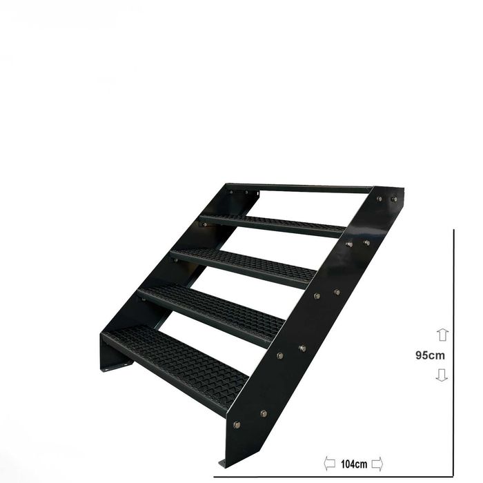 Метално стълбище 5 стъпала | Външни стълби | Поцинковано