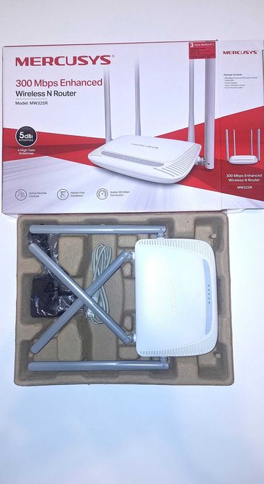 Router Wireless MERCUSYS MW325R N300, 300 Mbps, WAN, LAN