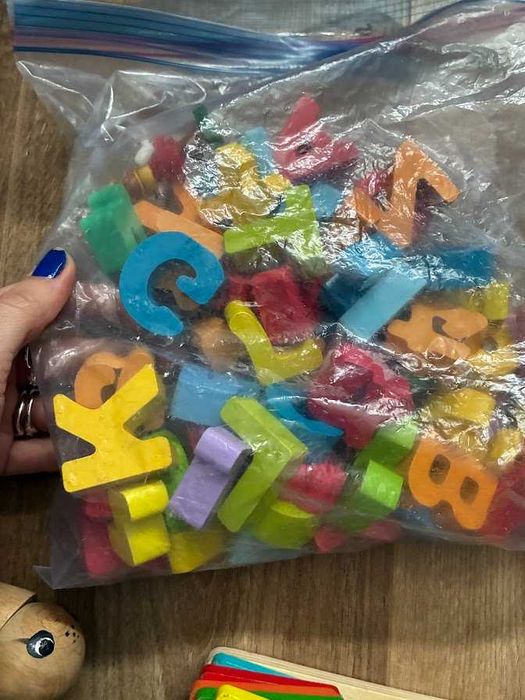 6 броя  образователни дървени играчки