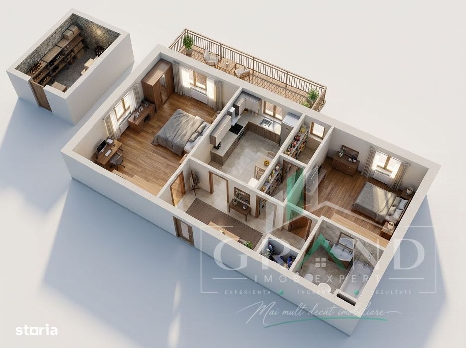 2 Camere Decomandate | Balcon | Etaj 6/10 | Orientare VEST | Manastur