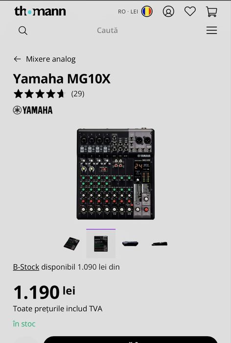 Mixer Yamaha MG 10X