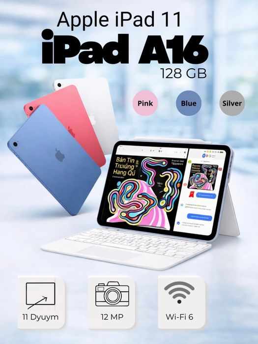 Apple Ipad A16 silver 128GB новый Yangi New Plomba GARANTIYA