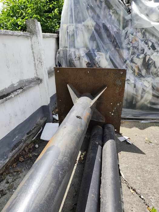 Coș de fum neizolat, înălțime 12 m, diametru 280 mm,
