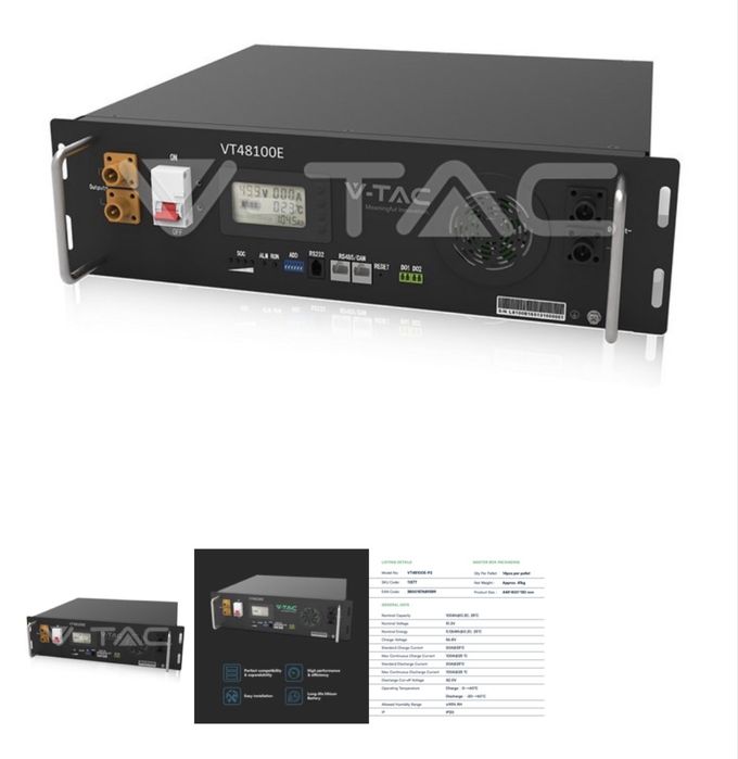 Acumulator fotovoltaic v-tac 5kw