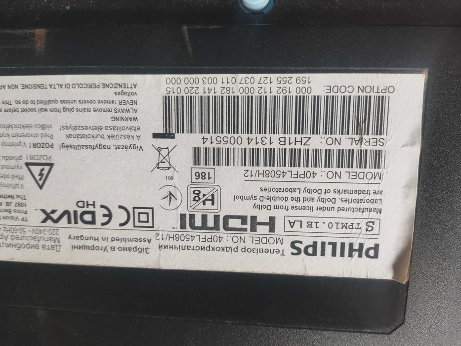 Vind tv Philips marca 40PFL4508H /12