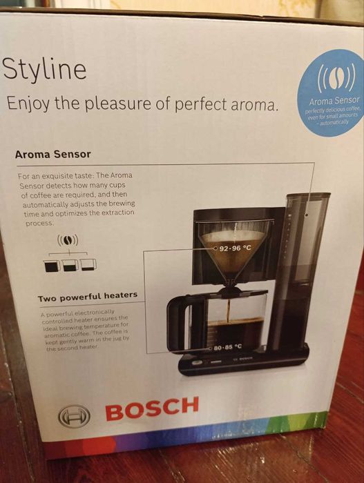 Кофеварка BOSCH StylineTKA8013
 Кофеварка BOSCH Styline Черный TKA8013