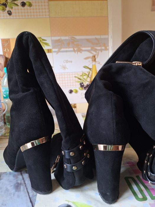 Сапожки замшевые размер 36