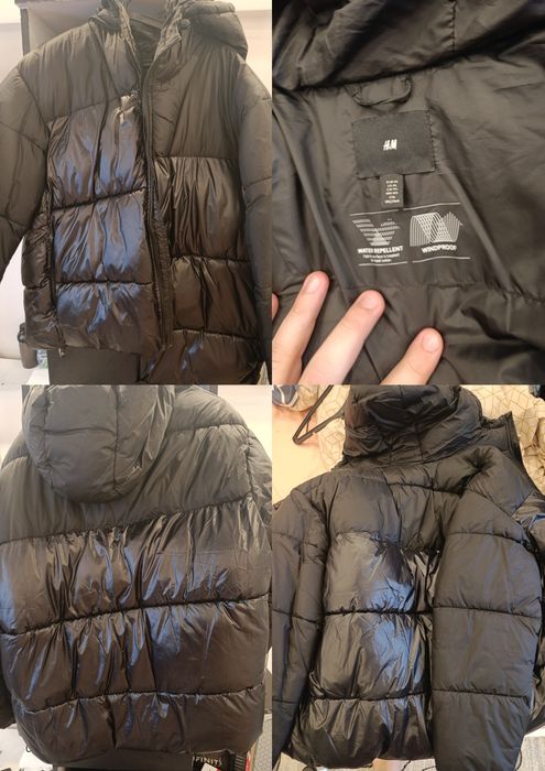 Geacă H&M, mărime XL, neagră.