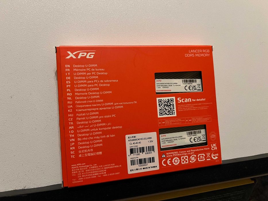 Adata XPG Lancer 2 x 16GB KIT DDR5 6000 CL 40 RGB