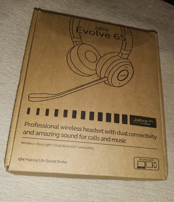 Безжични слушалки JABRA EVOLVE 65 SE, MS Link, 380A