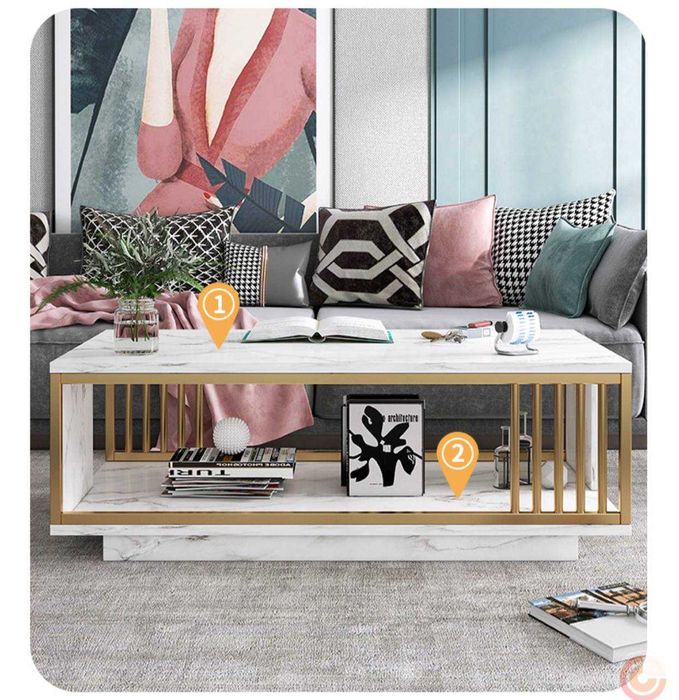 Современный журнальный столик подъемный верхний центральный стол