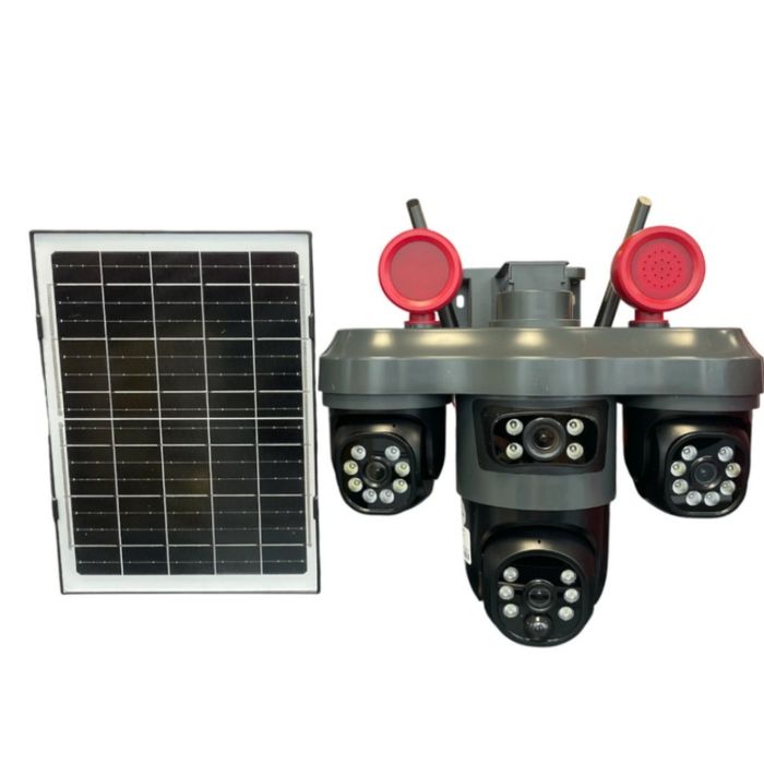 Соларна камера LYLU със SIM карта, 4 лещи и 26 диода – интелигентна за