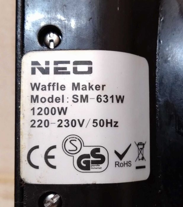 Гофретник/Тостер 1200 вата