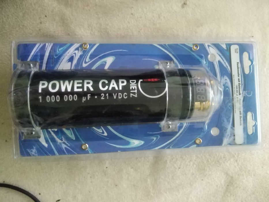 Condensator audio auto Dietz Power Cap 21001, 1.0 Farrad, nou