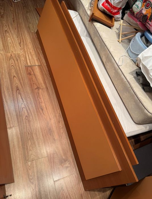 Dulap PAL dormitor cu usi glisante+oglinda+mini dulap+placaj pat