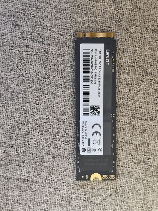 SSD, Lexar NM1090 Pro 1 TB, 14000x10000 MB/s, M.2 2280, PCI-E 5.0x4, negru/auriu