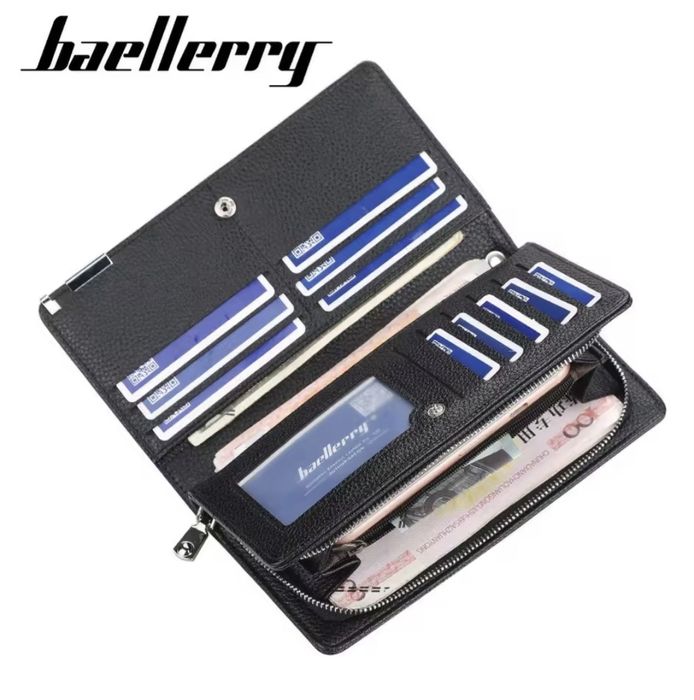 Мъжки портфейл Baellerry с джоб за телефон и RFID защита