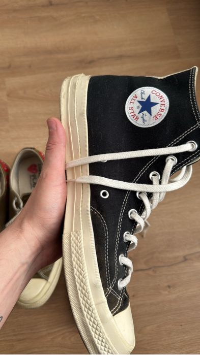 Converse x Comme Des Garcons High Black 46.5