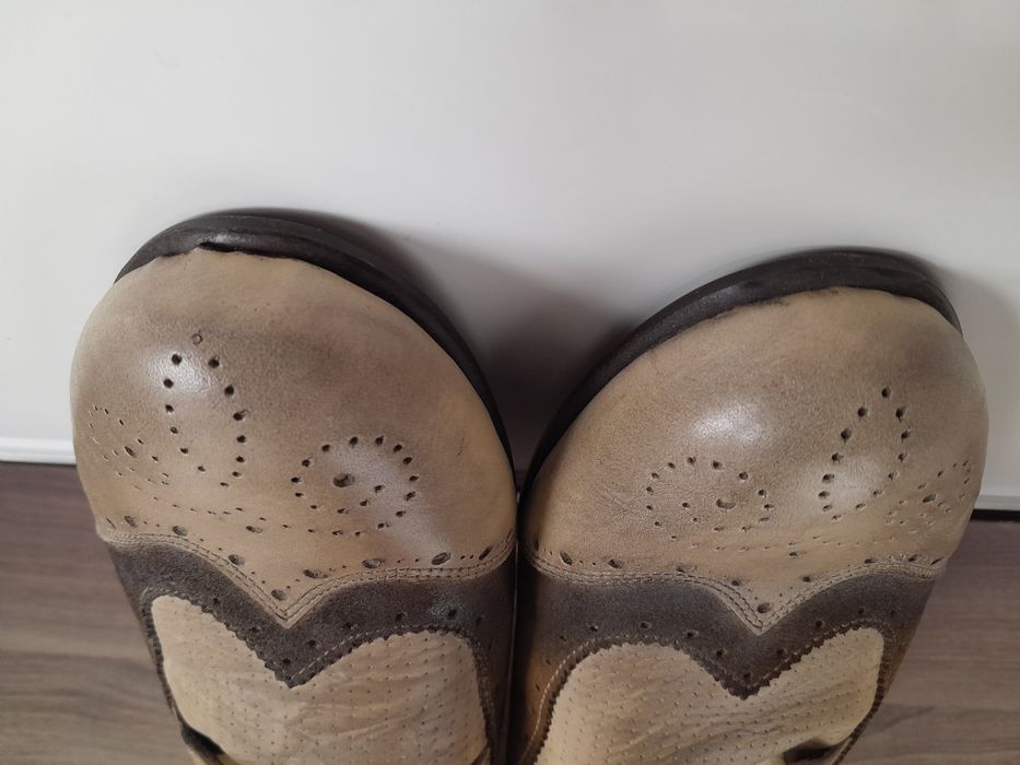 Италиански мъжки кожени обувки Alec Kampinsky Vero cuoio