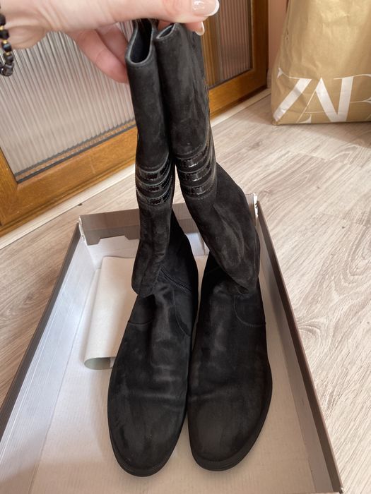 Ботуши велур черни