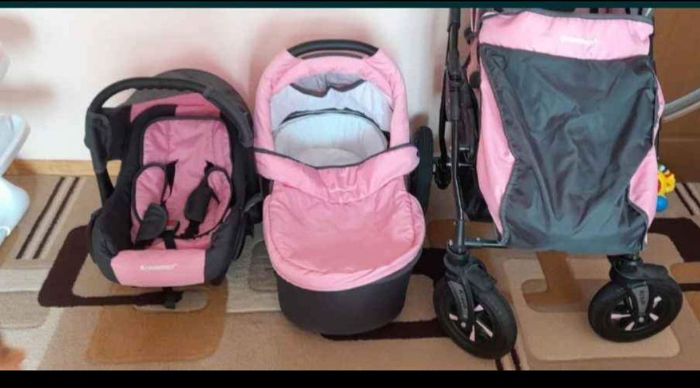 Vand carut Krausman 3in 1 Pink