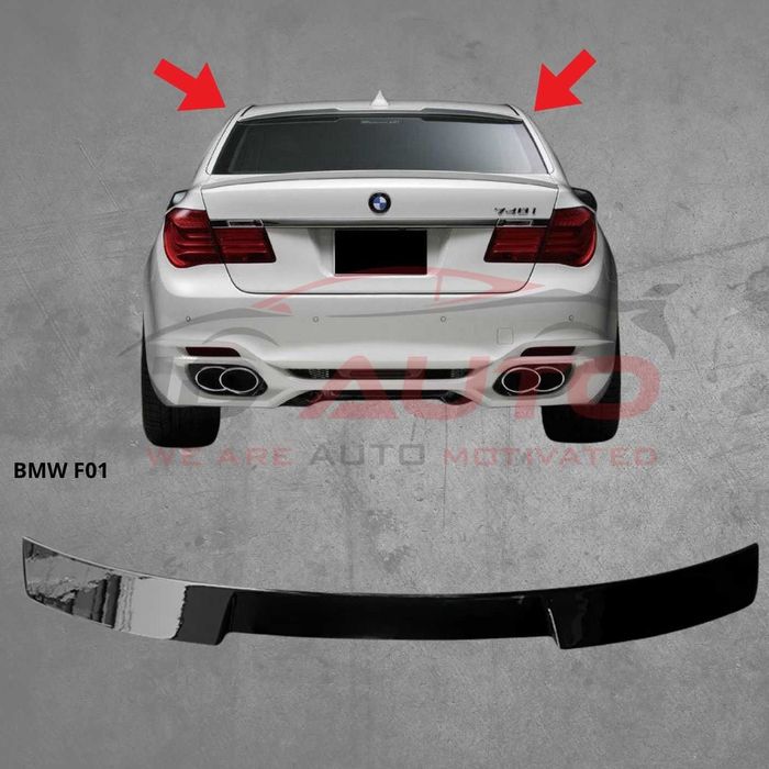 Спойлер за заден капак BMW 7 Series F01 (2008–2015) – AC Schnitzer Style, черен гланц