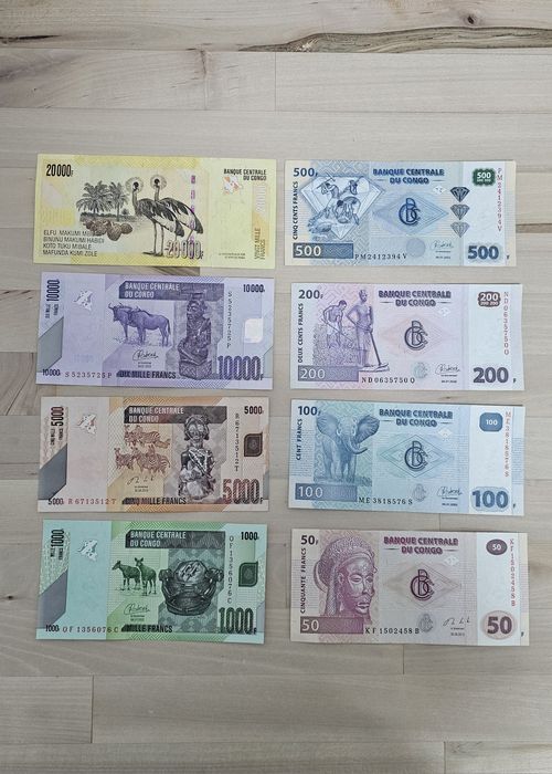 Serie bacnote Congo necirculate
