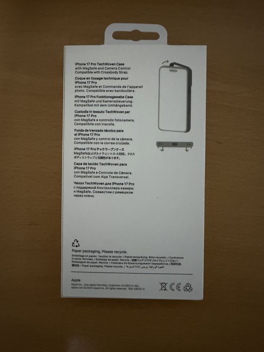 Husa Apple iPhone 17 Pro TechWoven Black