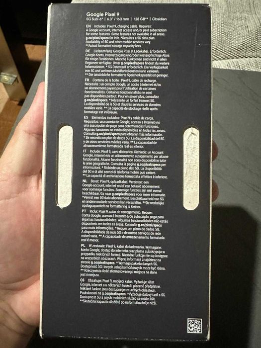 Google Pixel 9 128 GB, Obsidian Black, full box, garanție până în 2028