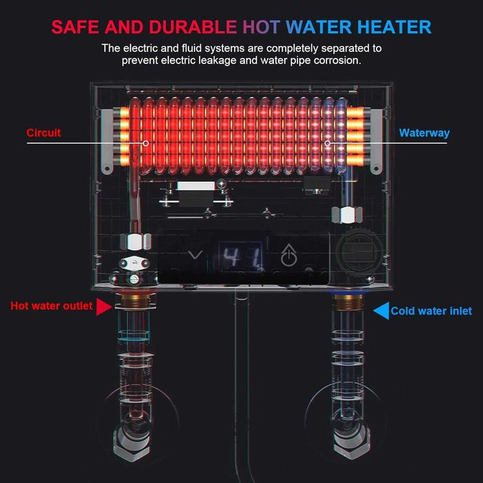 Instant Apa Calda Electronic 3500W - LCD - Control Temperatura - Nou
