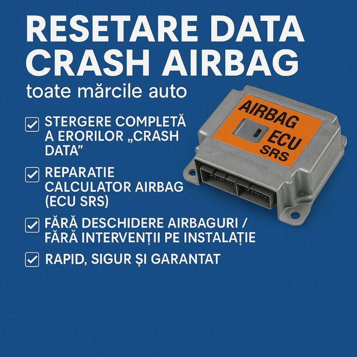 Resetare data crash Airbag / stergere accident SRS