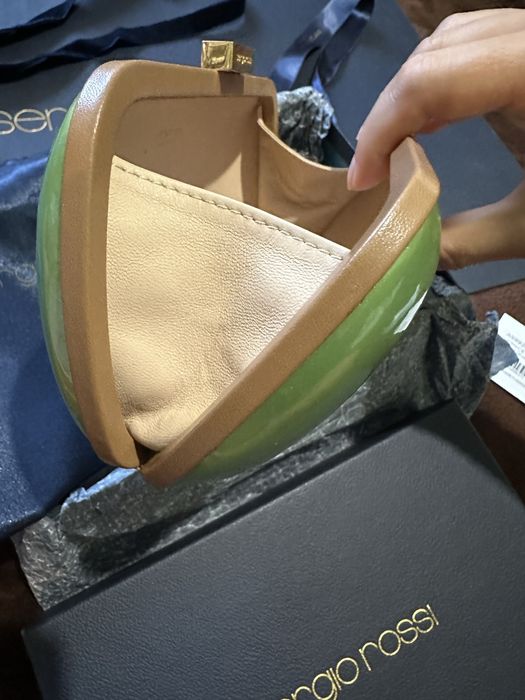 Оригинален клъч Sergio Rossi с етикет