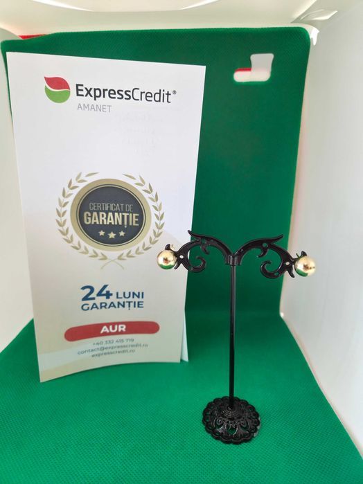 Cercei aur 14K 2.55g (AG13 Independentei B54520.4) - Garantie 2 Ani!