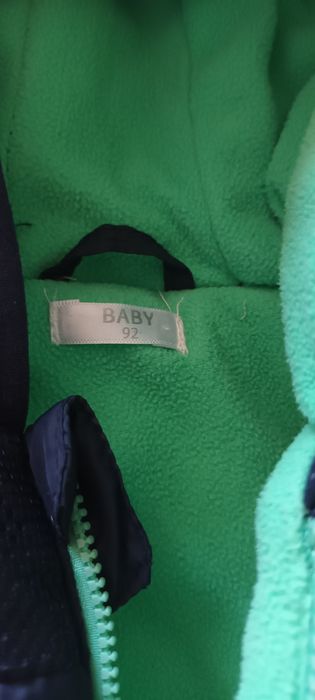 Veste  rosie si albastra cu verde cu gluga marimea 92