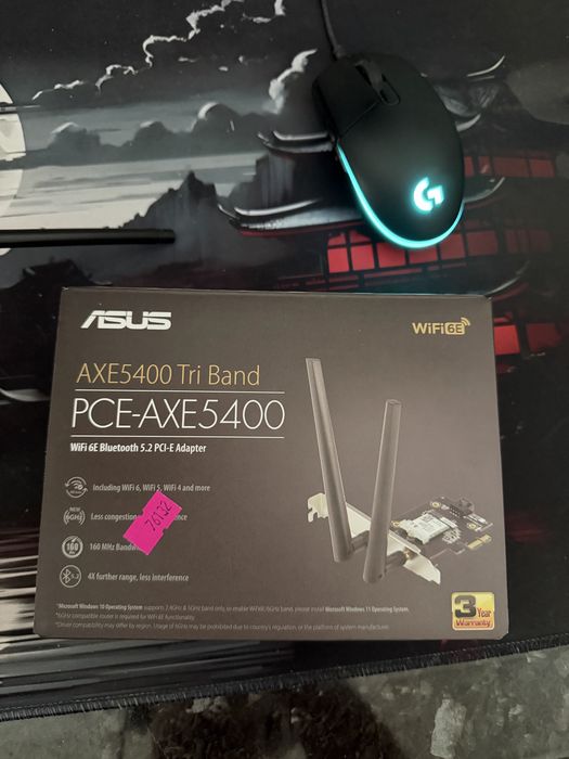 Wifi Bluetooth адаптер вайфай модуль блютуз адаптер Asus PCE-AXE5400