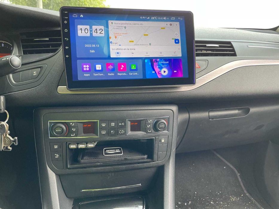 Navigatie Android Citroen C5 Waze YuTube GPS BT USB