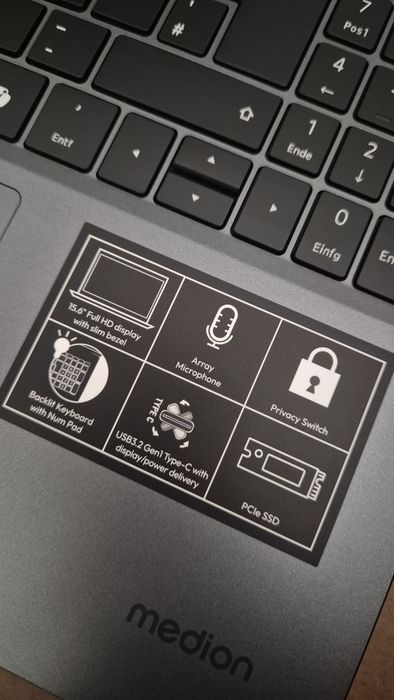 Laptop Medion 16GB RAM