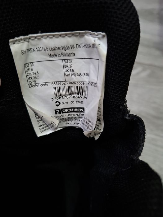 Bocanci de drumetie damă, impermeabili, din piele