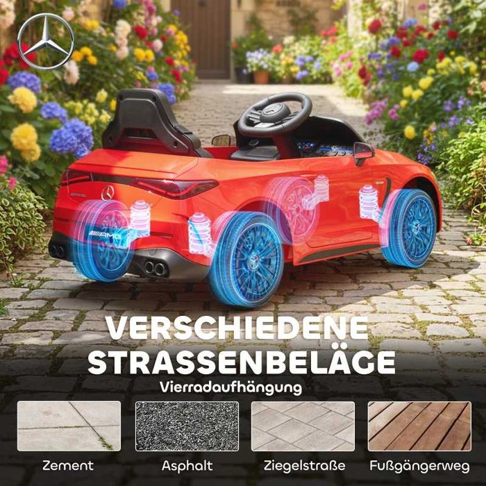AIYAPLAY Детска електрическа кола,  Mercedes AMG , 12V