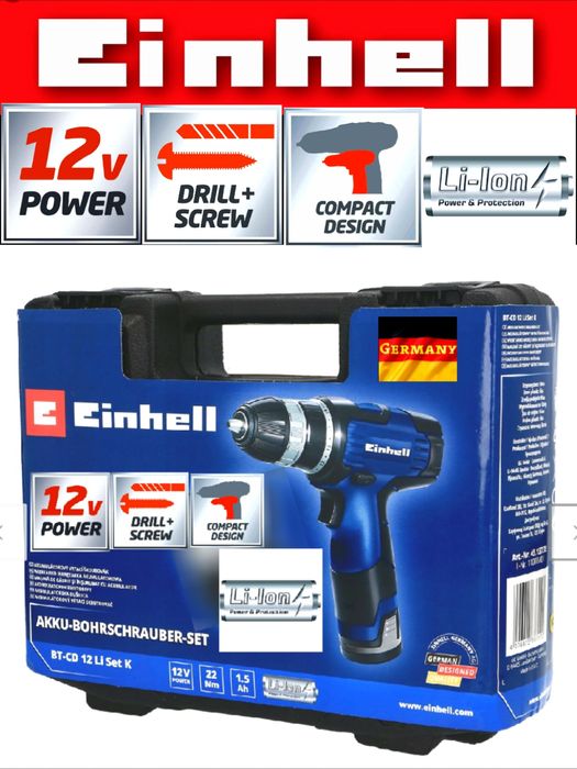 Bormasina (Autofiletanta) cu acumulator EINHELL TH-CD NOUĂ - 160 Lei