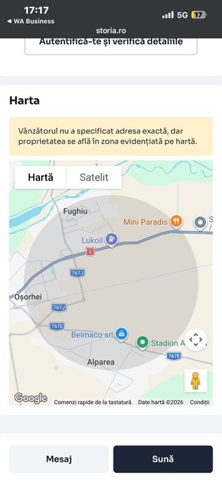 Vând teren inteavilan