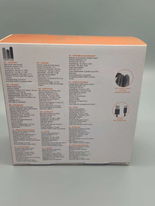 Безжични Bluetooth слушалки над ушите Roseland RH-800 с микрофон;BT5.3