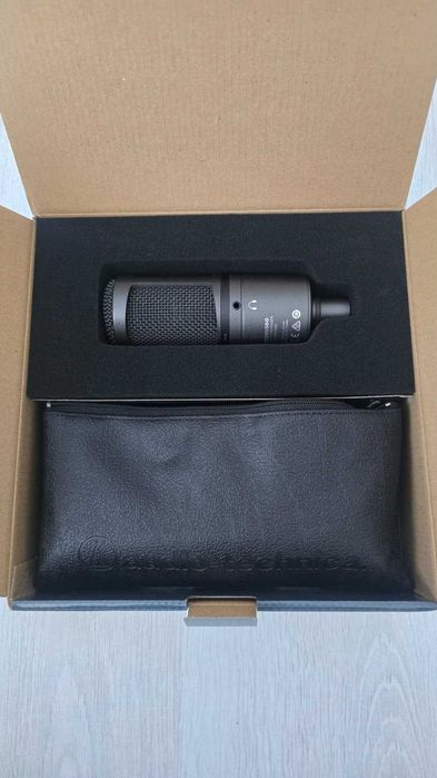 Microfon Audio-Technica AT2020USB+ + braț AT 512-BBA set complet streaming/podcast