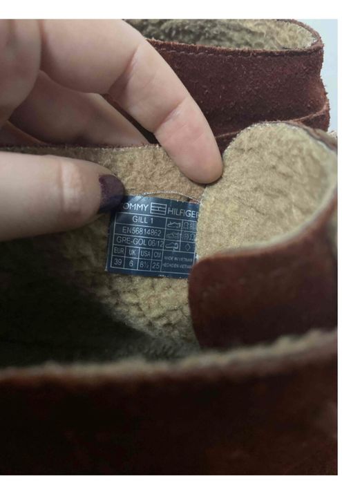 Боти от естествена кожа Tommy Hilfiger