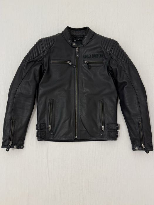 Geaca HARLEY DAVIDSON (M) Urban Leather Jacket originala piele mesada moto motociclist cruiser chopper motocicleta oras jacheta