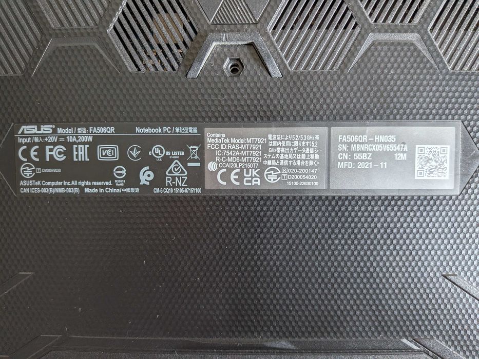 Asus TUF Gaming A15 FA506QR
