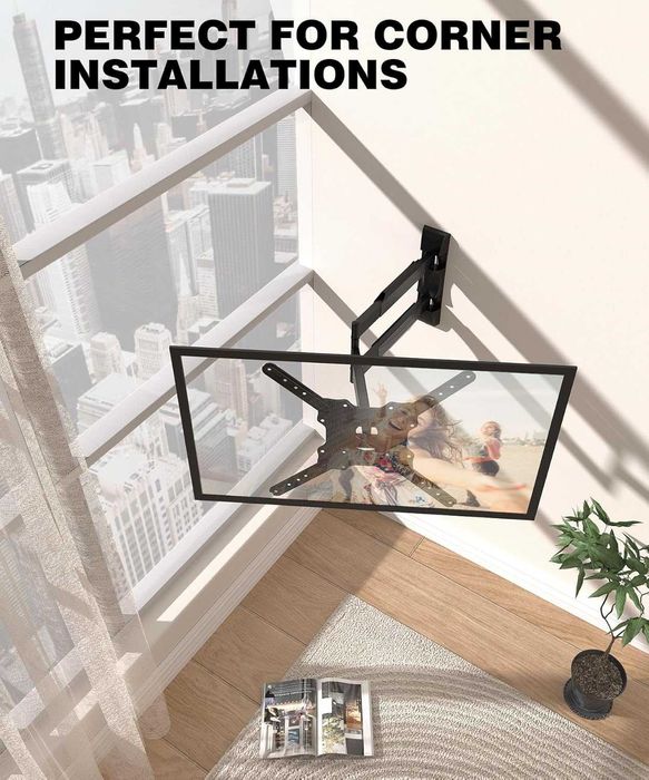 Стойка за TV с дълго рамо 72 см,с наколон,телевизори 26"–65", до 36 кг