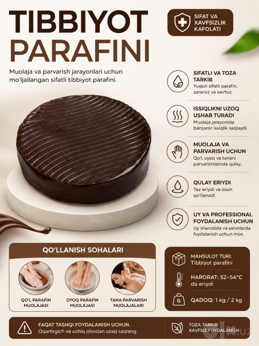 Parafin 1kgdan oshiq ishlatishga tayyor