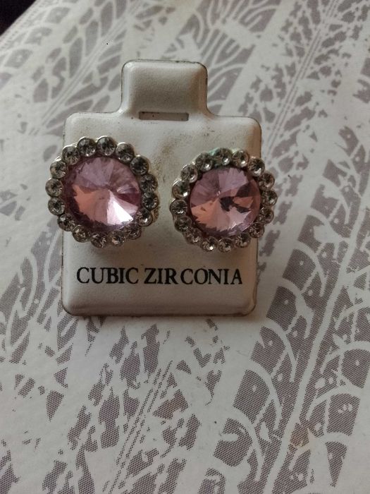 Обеци с розов кварц